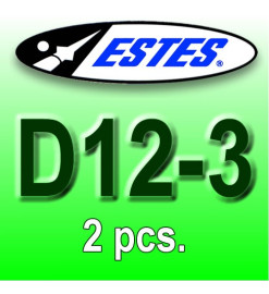 Estes rocket motors D12-3 (2 pcs.)