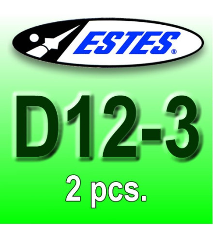 Motori Estes D12-3 (2 pz.)
